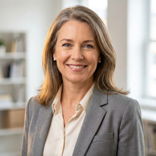Foto de perfil de Sarah Coleman, identificada como Directora Financiera en Alba Valimbraza
